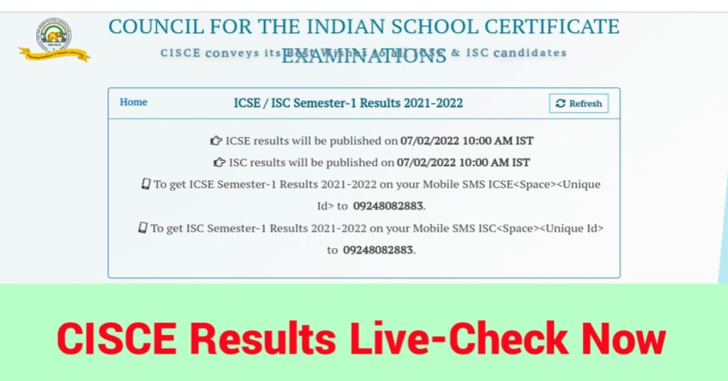 CISCE Results 2022: CISCE 10th 12th (ISC/ICSE) Results Check Now 2022