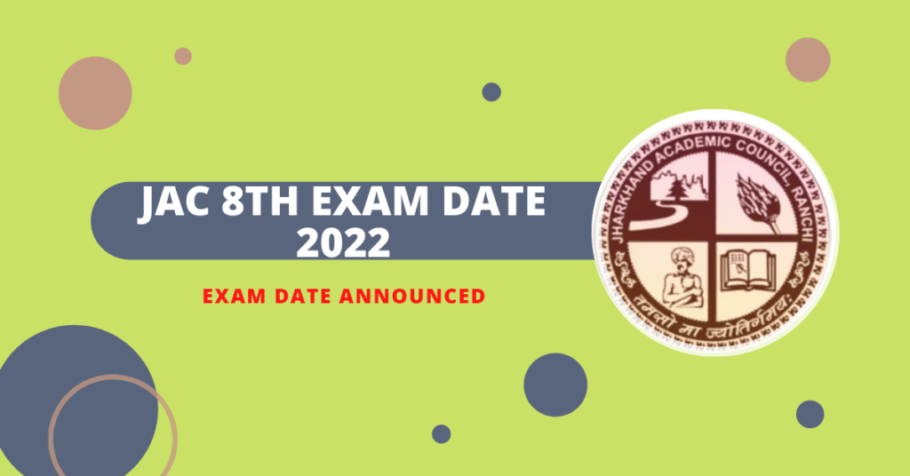 JAC Board 8th 2nd Term Exam Date 2022