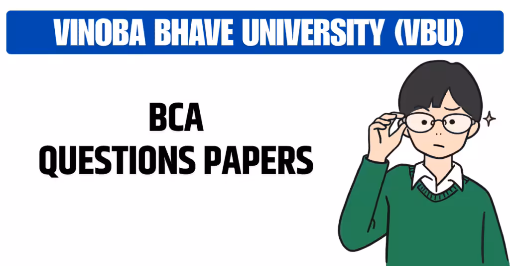 Vbu BCA Previous Year Question Paper