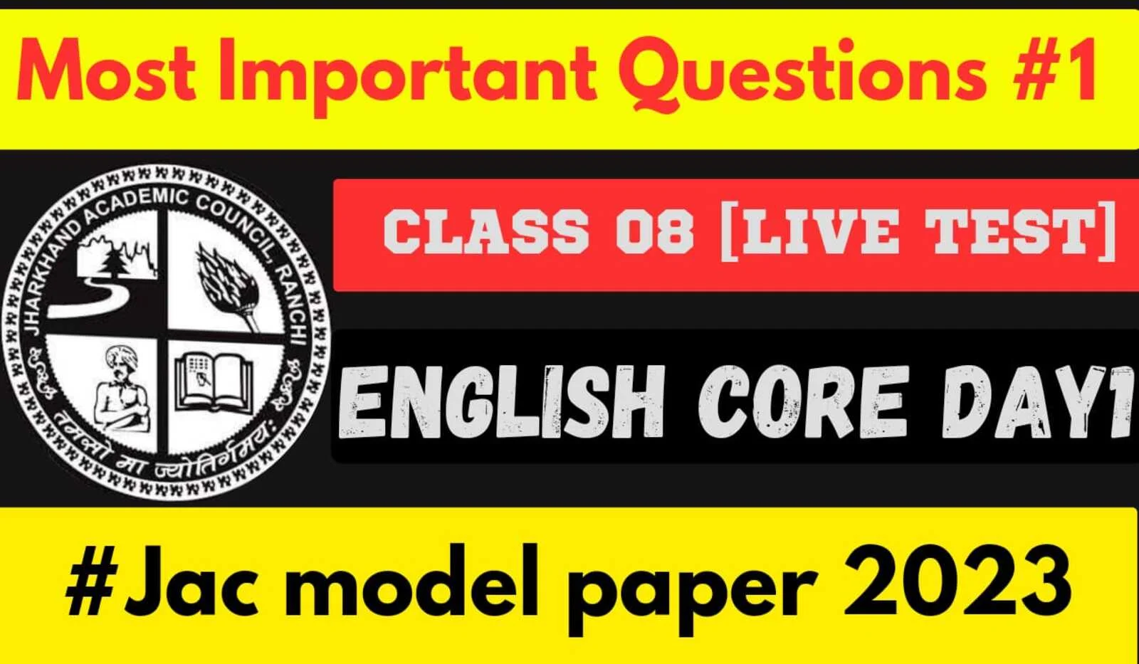 Jac 8th English Important Questions Live Test 1