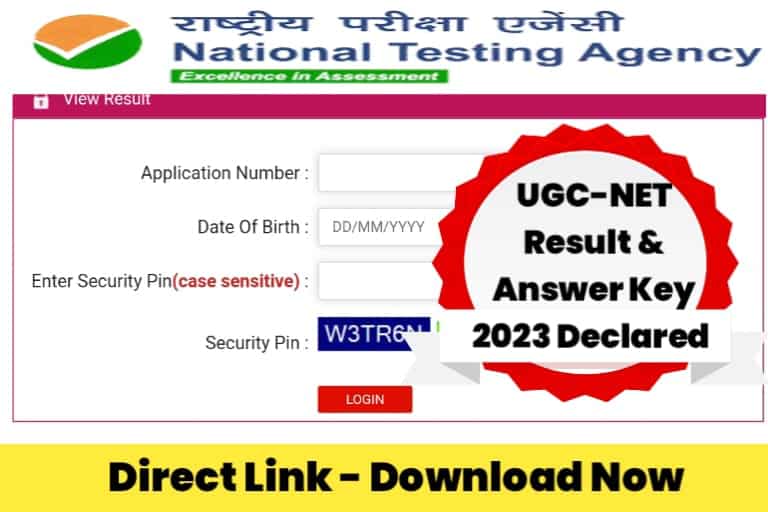 UGC NET Result 2023