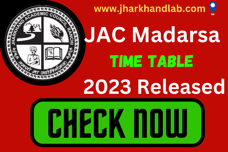 JAC Madarsa Exam Time Table 2023 Released [ Check Now ]
