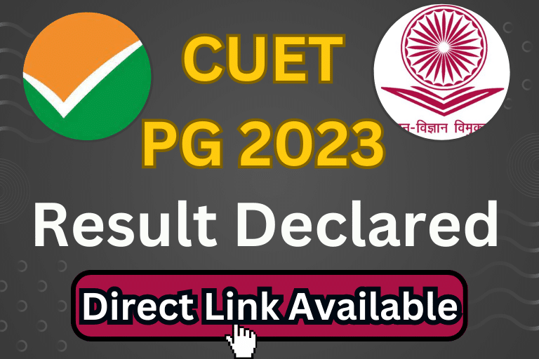 CUET PG Result 2023 Declared [ Check Now ]