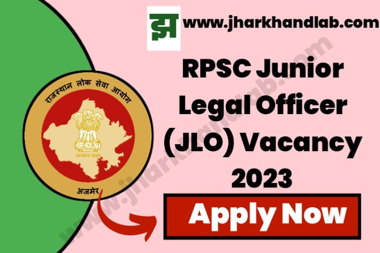 RPSC Junior Legal Officer JLO Vacancy 2023