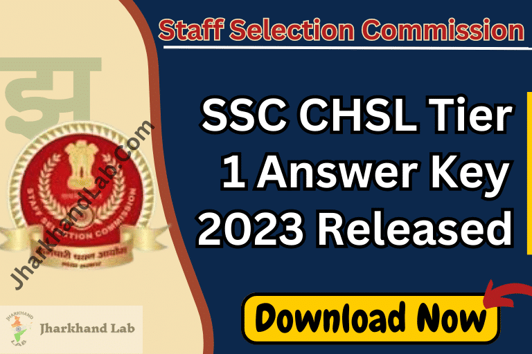 SSC CHSL Tier 1 Answer Key 2023 PDF Released