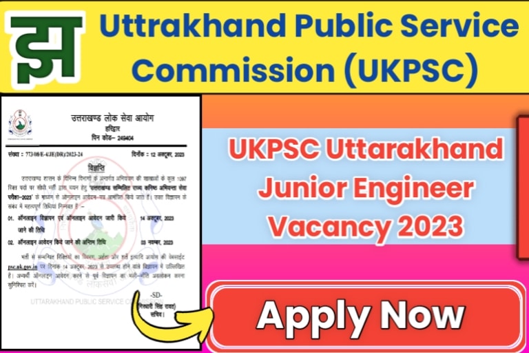 UKPSC Uttarakhand Junior Engineer Vacancy 2023
