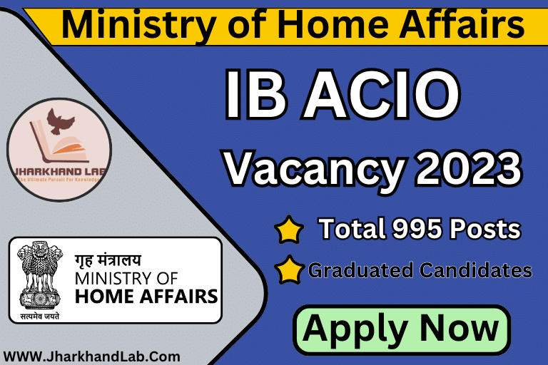 IB ACIO Vacancy 2023 Apply Now 2