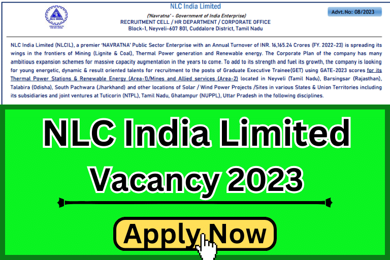 NLC India Limited Vacancy 2023 [ Apply Now ]