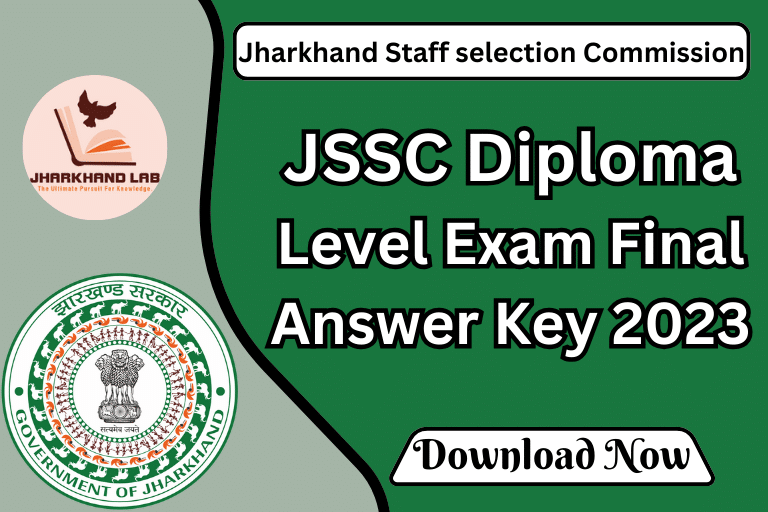 JSSC Diploma Level Exam Final Answer Key 2023 [ Download Now ]