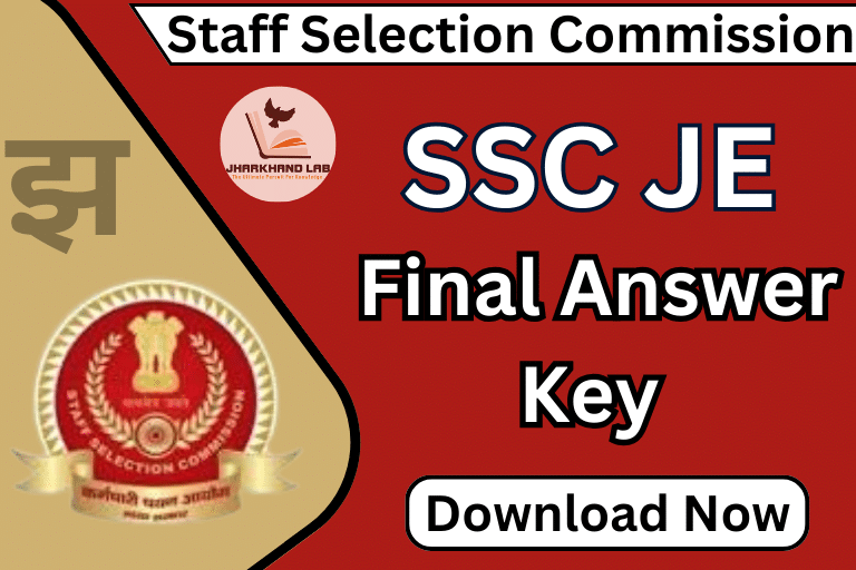 SSC JE Final Answer Key 2024 [ Download Now ]