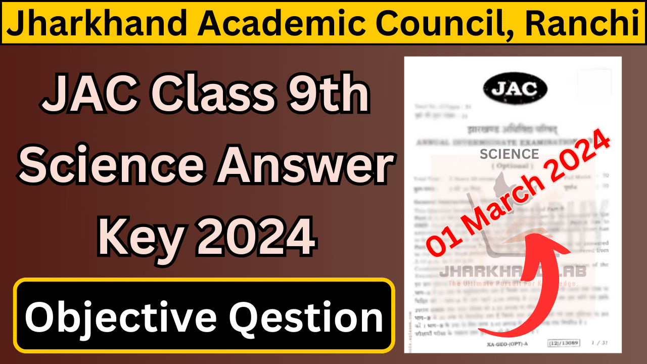 JAC 9th Science Answer Key 2024 [ Download Now ]
