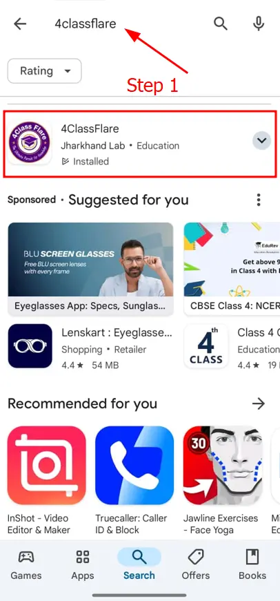 4Classflare Mobile Application